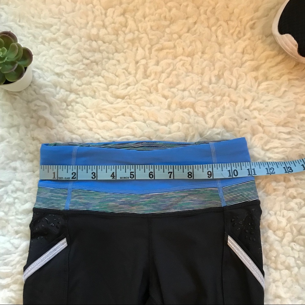 LULULEMON run a marathon Black/blue crops - Picture 6 of 7